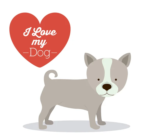 Pets Love design — Stock Vector