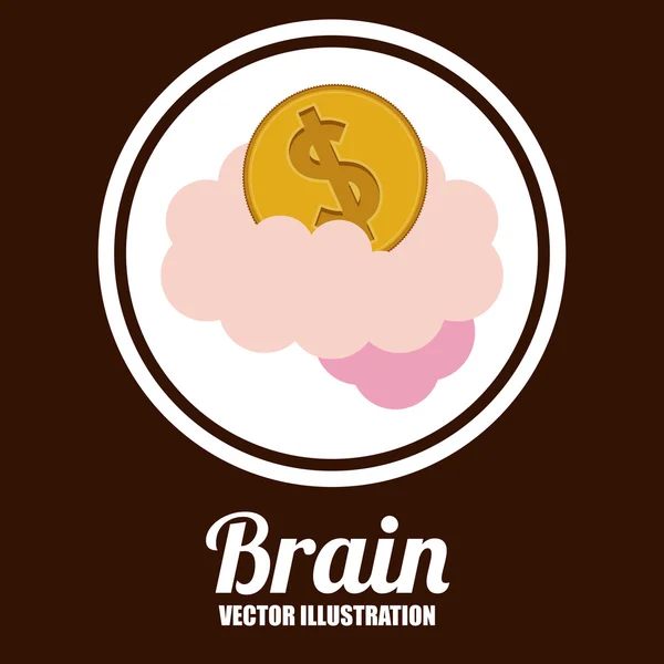 Beyin tasarım — Stok Vektör