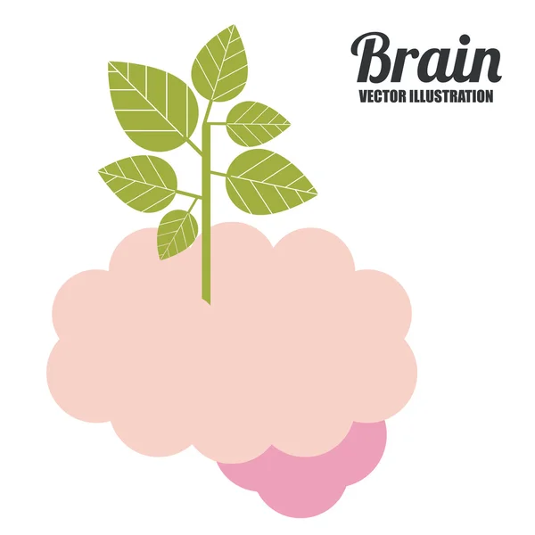 Progettazione del cervello — Vettoriale Stock