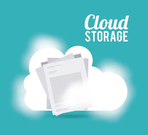 Cloud computing — Stockvector