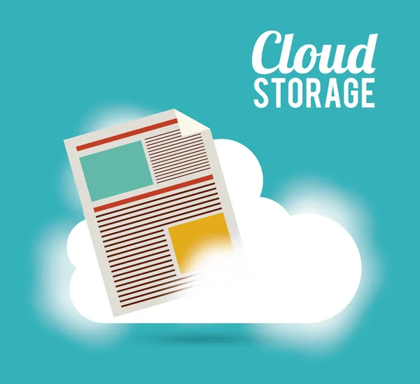 Cloud computing — Stockvector