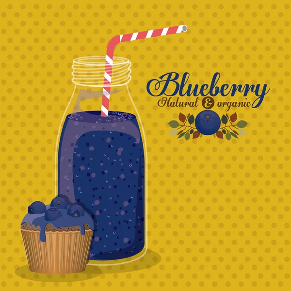 Blueberry ontwerp — Stockvector