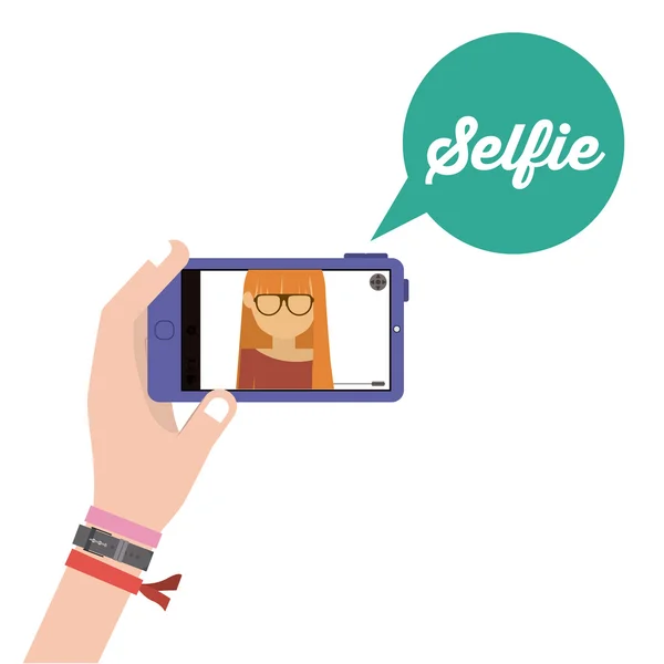 Selfie σχεδιασμός — Διανυσματικό Αρχείο
