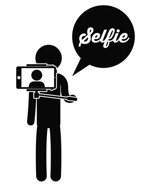 Diseño selfie — Vector de stock