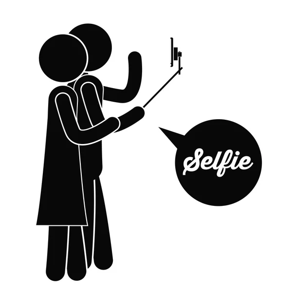 Selfie ontwerp — Stockvector