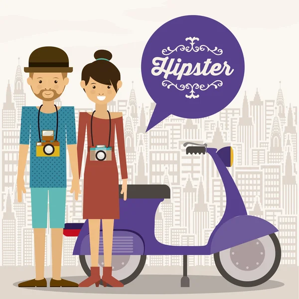 Diseño Hipster — Vector de stock