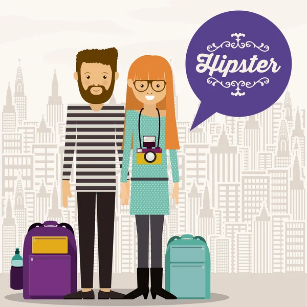 Hipster-Design — Stockvektor