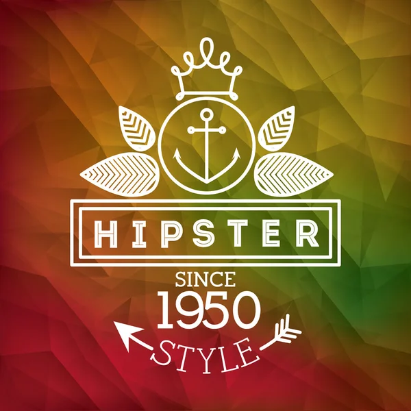 Hipster stil design — Stock vektor