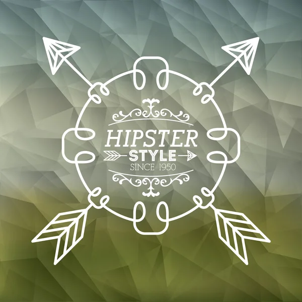 Prosjektering av hipsterstil – stockvektor