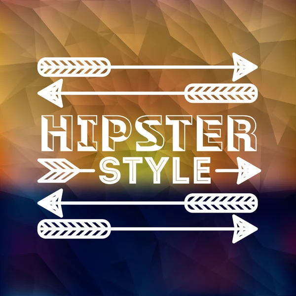 Prosjektering av hipsterstil – stockvektor