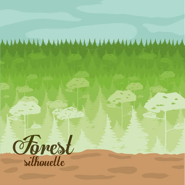 Forest design — Stock Vector