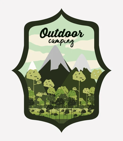 Diseño forestal — Vector de stock