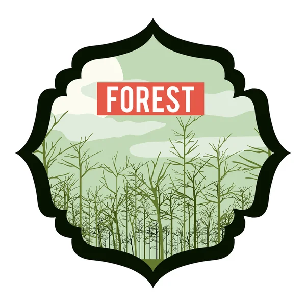Projekt lasu — Wektor stockowy