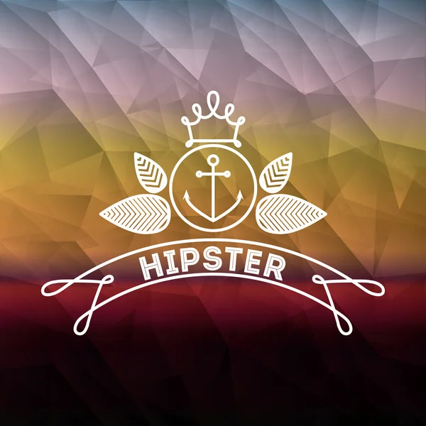 Hipster stil design – Stock-vektor