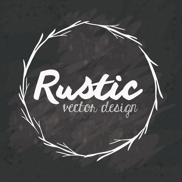 Design rustique — Image vectorielle