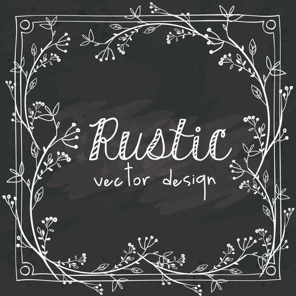 Rustikální design — Stockový vektor