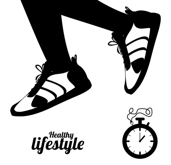 Healthy lifestyle design — Stock Vector