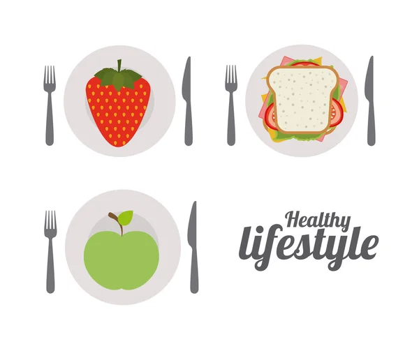 健康的生活方式设计 — 图库矢量图片
