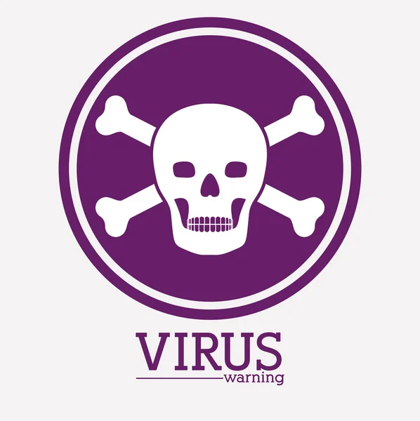 Anti-virus en security systeemontwerp — Stockvector