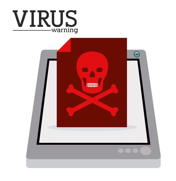 Diseño de virus y sistema de seguridad — Archivo Imágenes Vectoriales