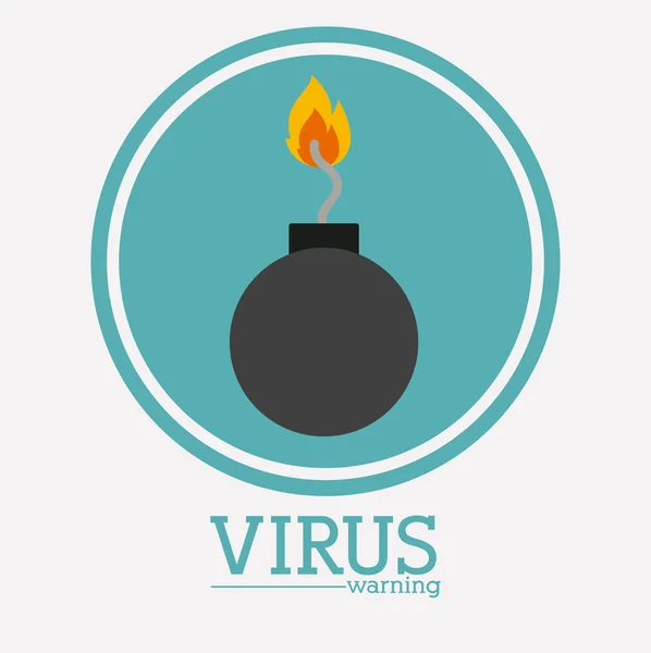 Anti-virus en security systeemontwerp — Stockvector