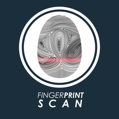 Parmak izi inceden inceye gözden geçirmek tasarım 