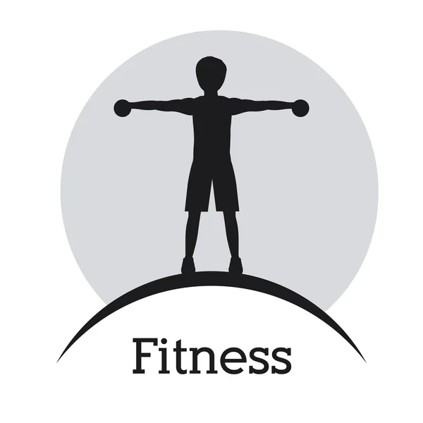 Diseño de fitness — Vector de stock