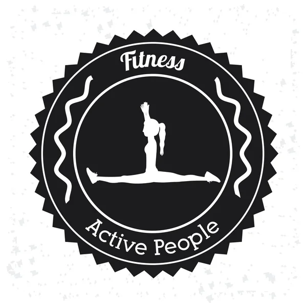 Projekt fitness — Wektor stockowy
