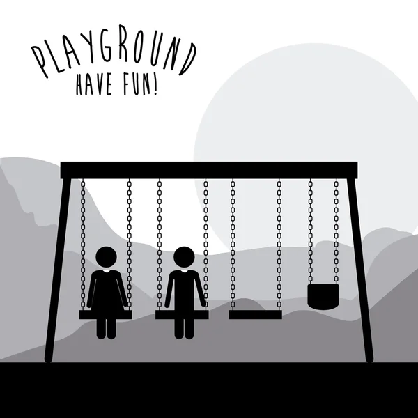 Playground design — Stock Vector