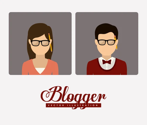 Blogger tasarım — Stok Vektör