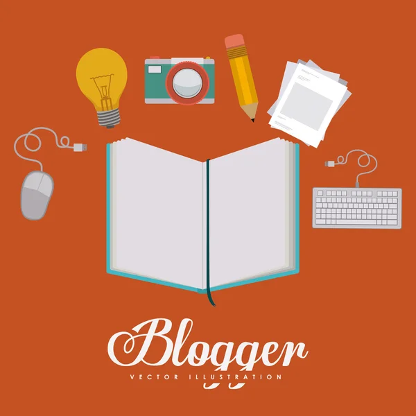 Blogger σχεδιασμού — Διανυσματικό Αρχείο