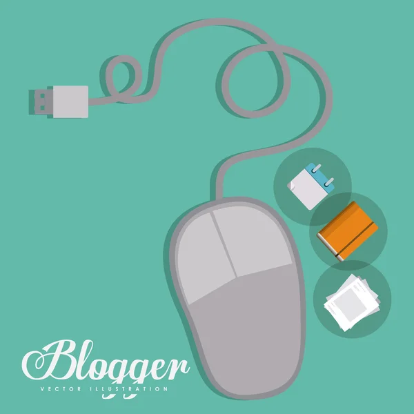 Blogger design — Stockový vektor
