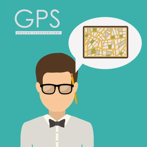 Diseño GPS — Vector de stock