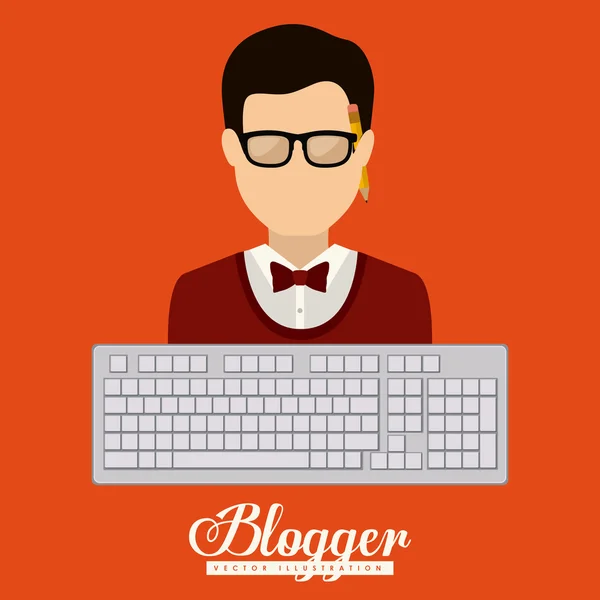 Blogger design — Stockový vektor