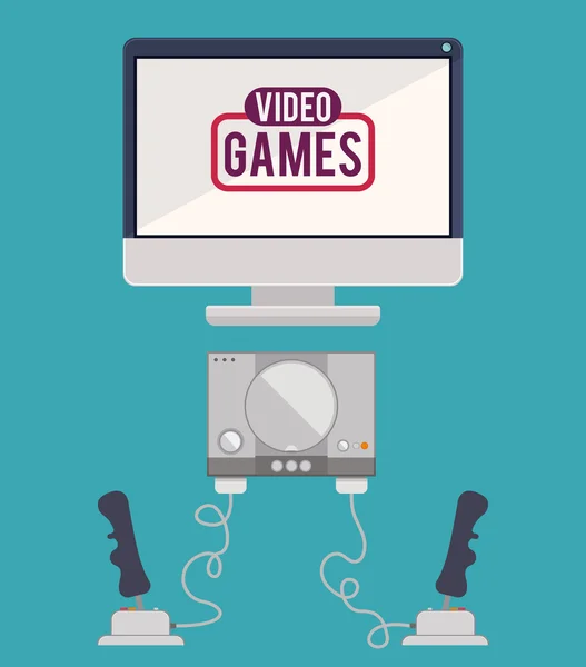 Video games design — Stock Vector