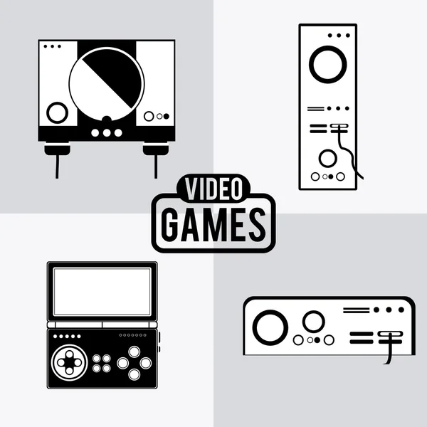 Video games design — Stock Vector