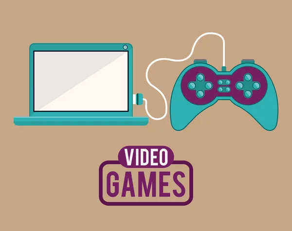 Video games design — Stock Vector