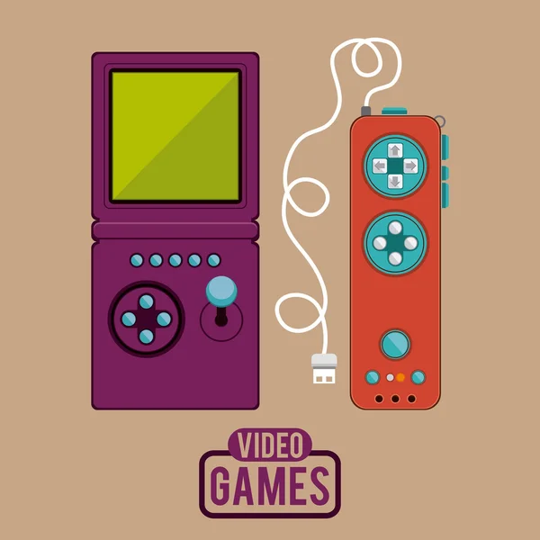 Video games design — Stock Vector