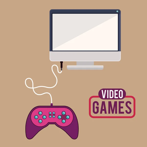 Video games design — Stock Vector