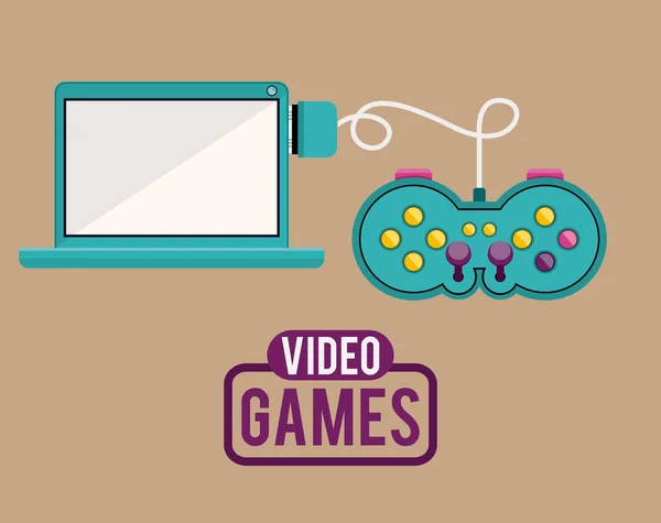 Video games design — Stock Vector