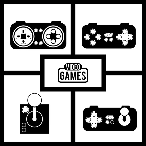 Video games design — Stock Vector