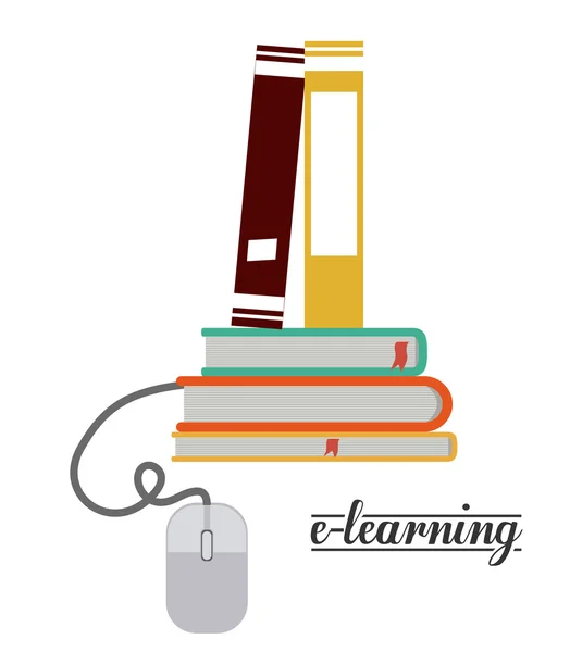 Progettazione e-learning — Vettoriale Stock