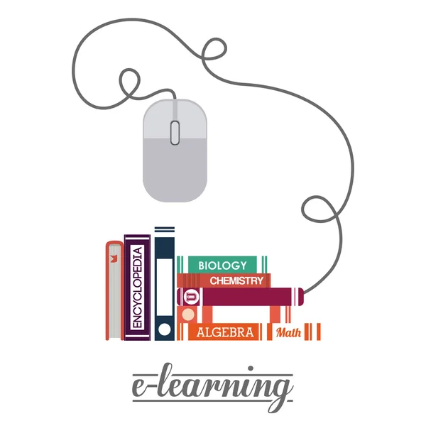 Progettazione e-learning — Vettoriale Stock