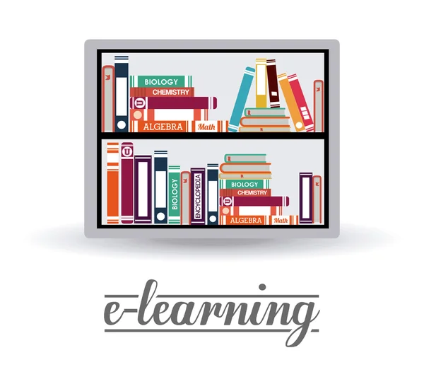 Progettazione e-learning — Vettoriale Stock