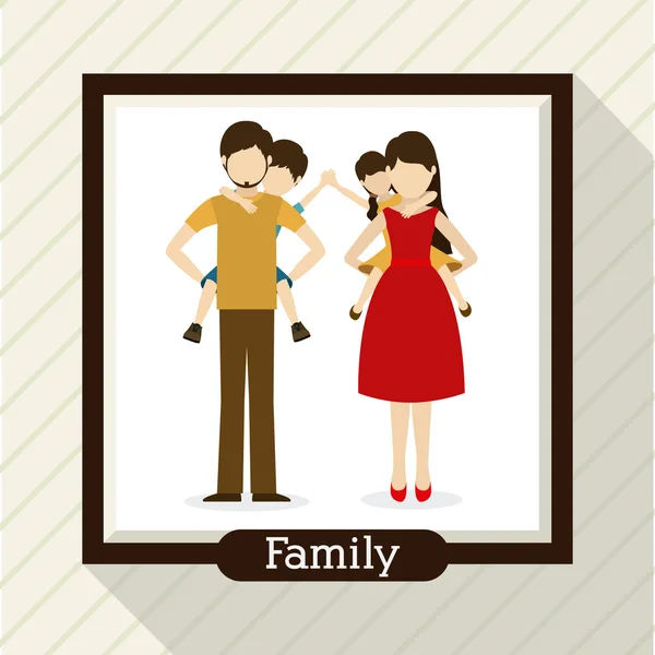 Familie ontwerp — Stockvector