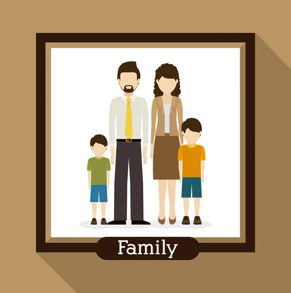 Familie ontwerp — Stockvector