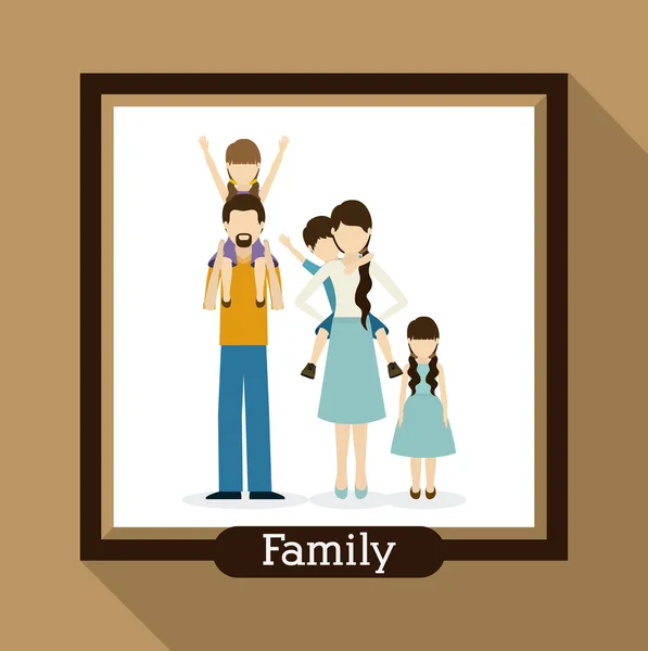 Familie ontwerp — Stockvector