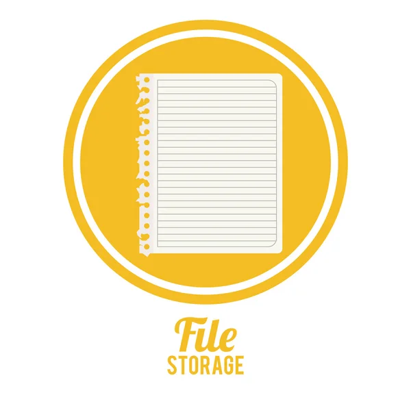 Dateispeicherdesign — Stockvektor