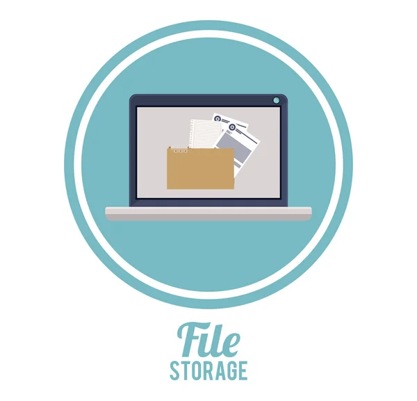 Diseño de almacenamiento de archivos — Archivo Imágenes Vectoriales