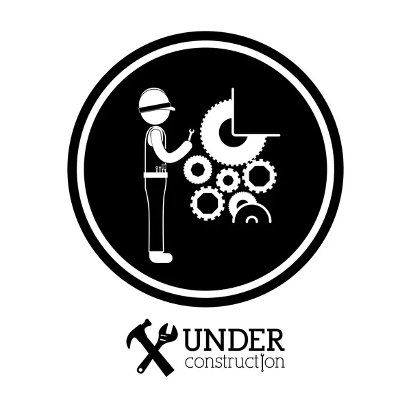 Under construction design — Stock Vector